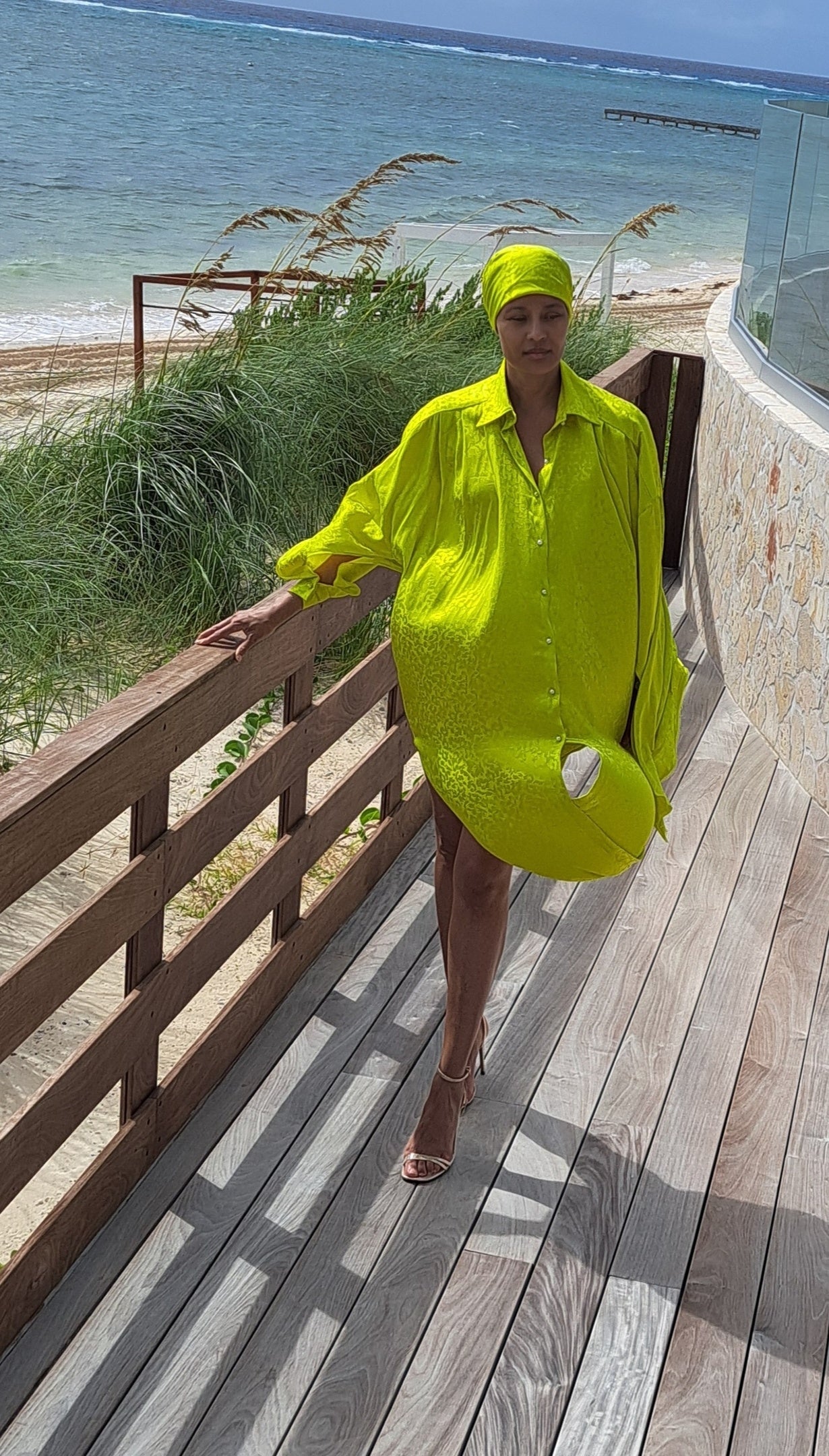 Angel Twist Front Shirt Dress