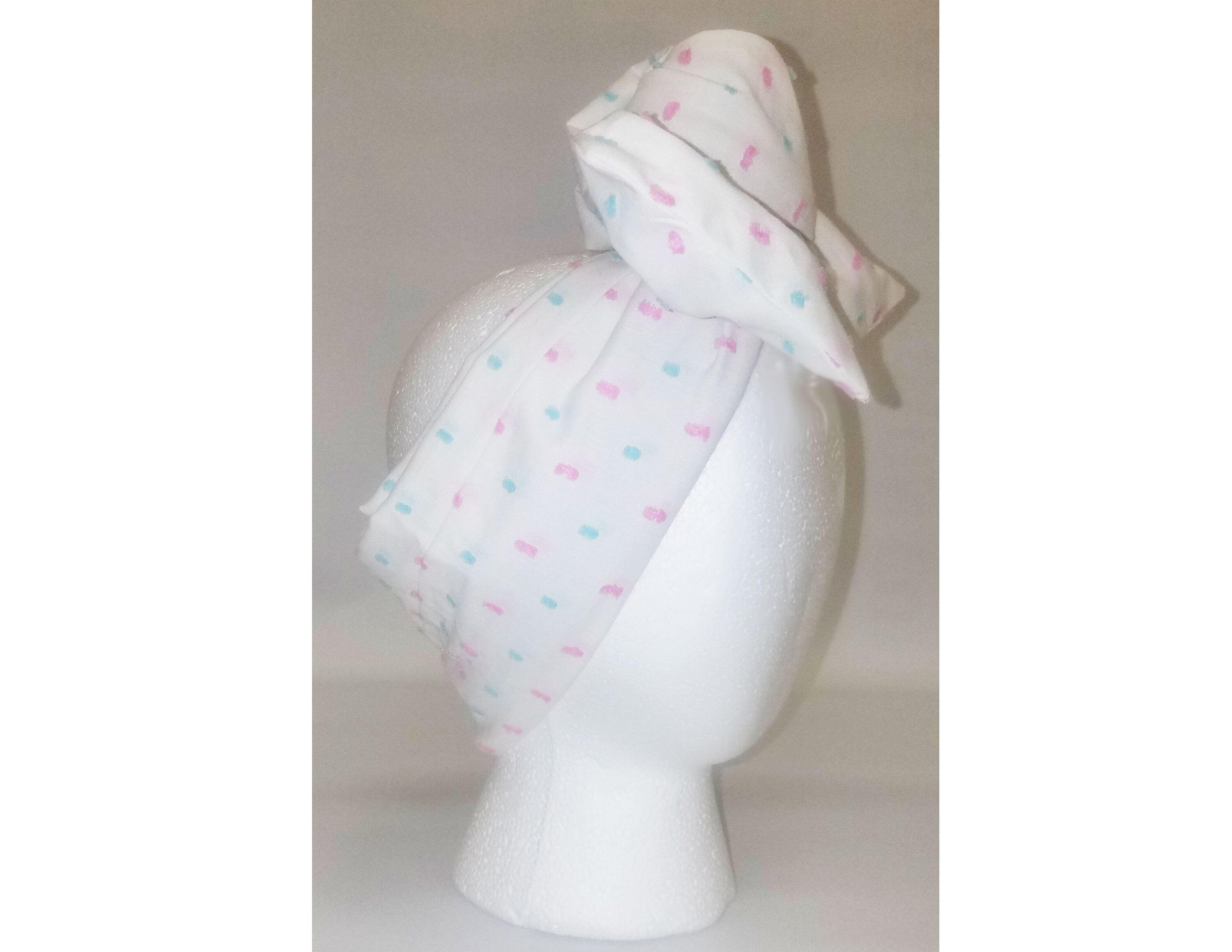 Sheila Moldable Headband-WHITE COTTON CANDY