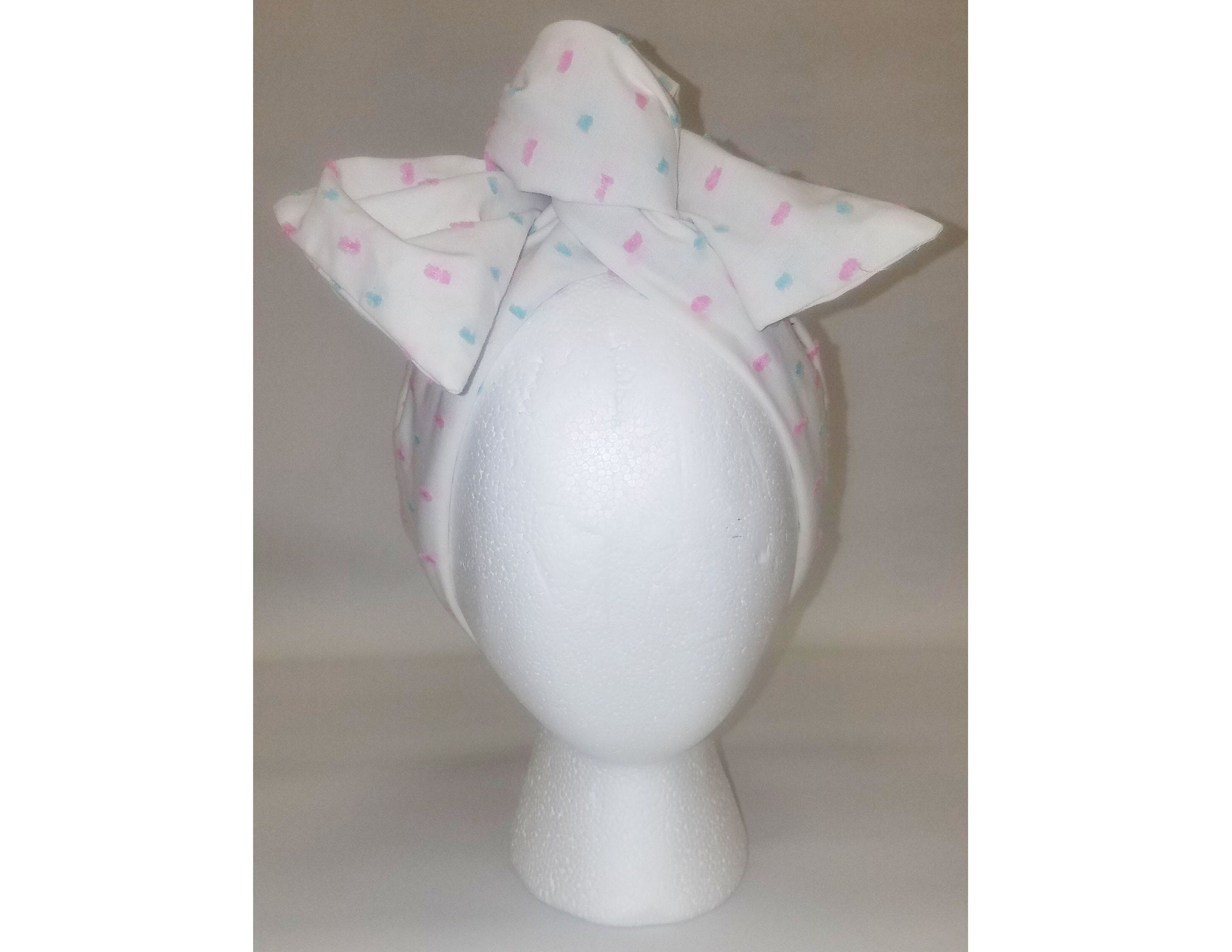 Sheila Moldable Headband-WHITE COTTON CANDY