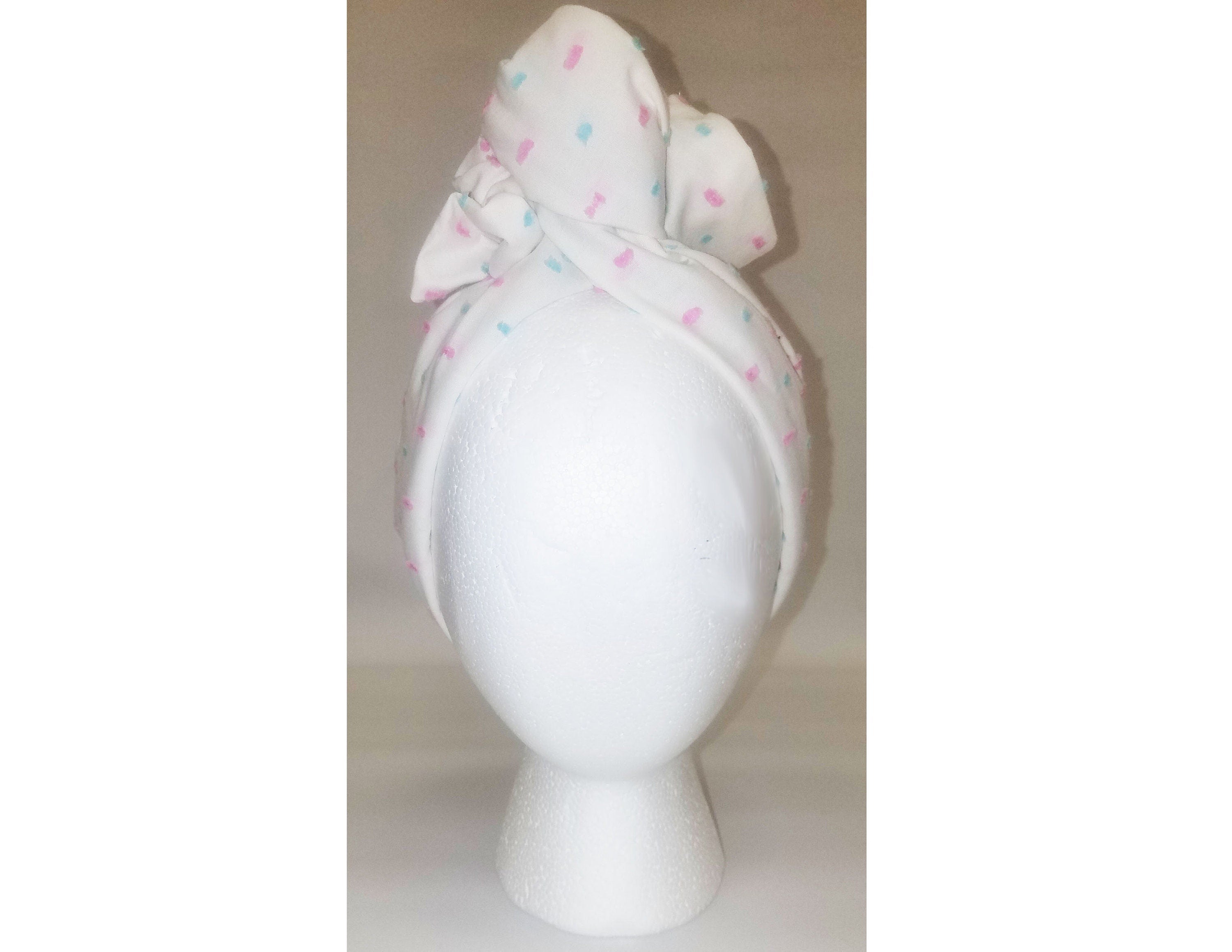 Sheila Moldable Headband-WHITE COTTON CANDY