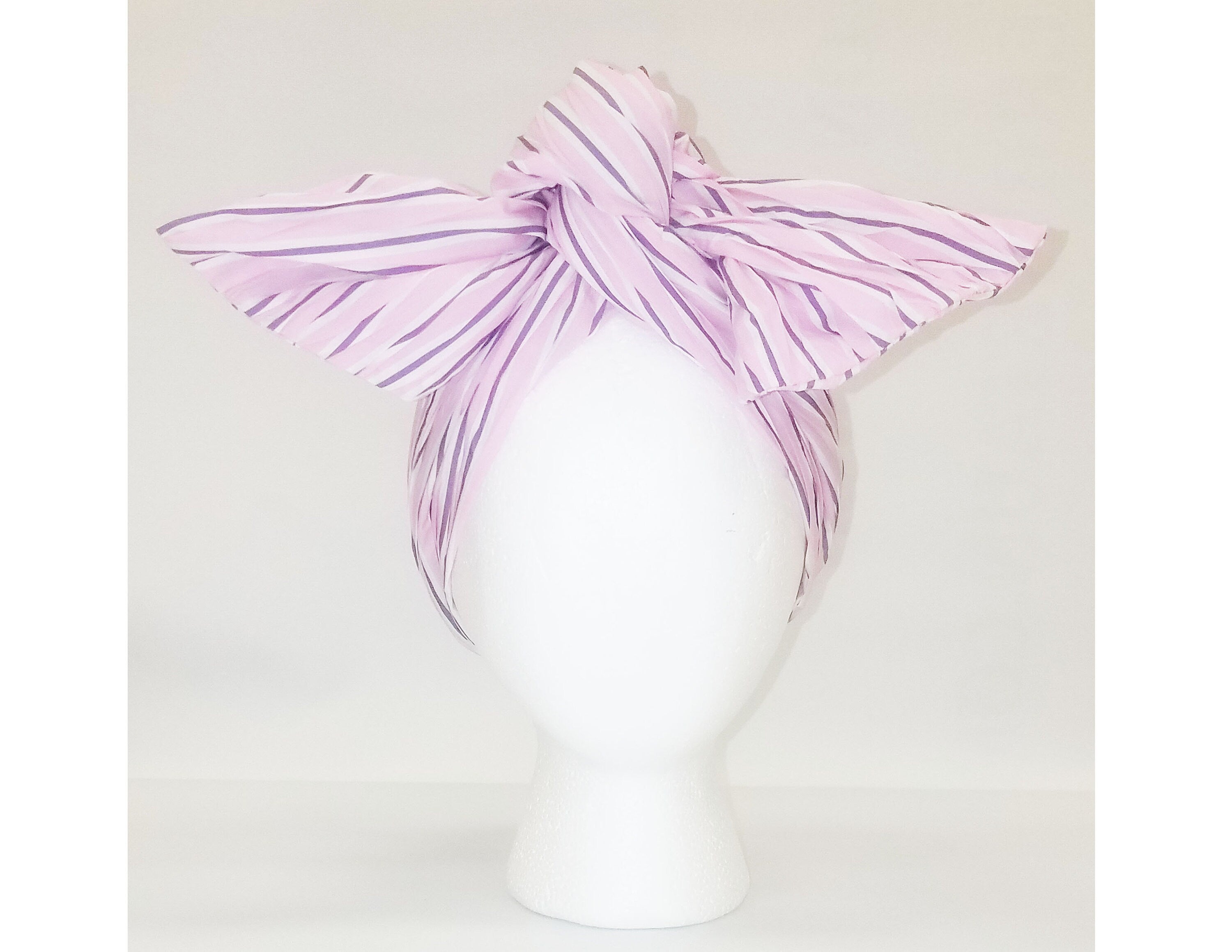 Sheila Moldable Headband-PURPLE PINK SEERSUCKER