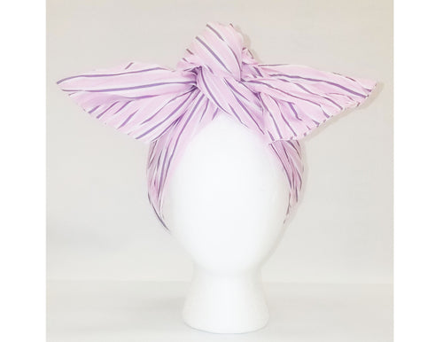 Sheila Moldable Headband-PURPLE PINK SEERSUCKER