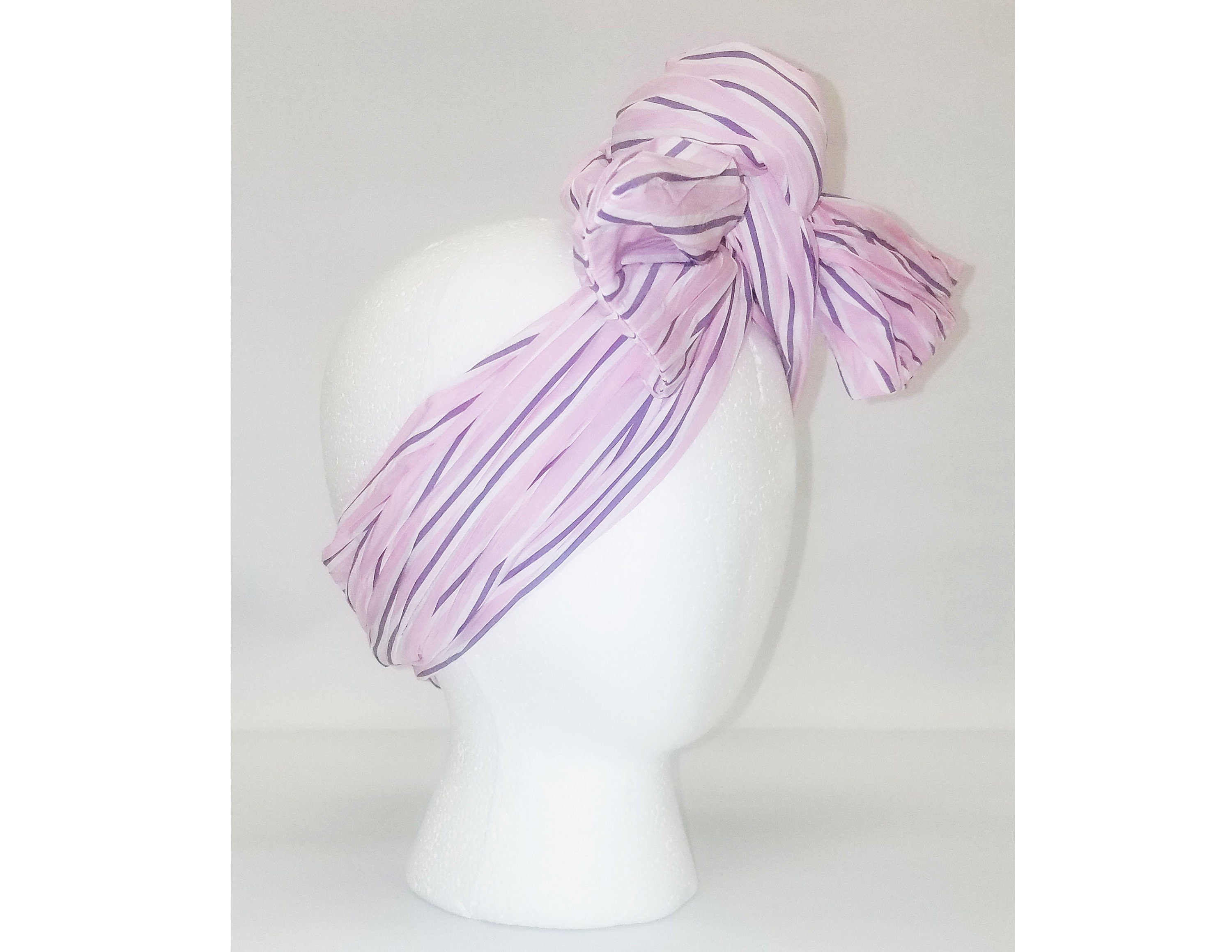 Sheila Moldable Headband-PURPLE PINK SEERSUCKER