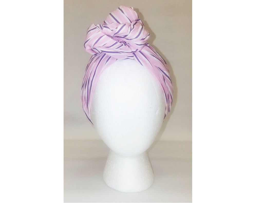 Sheila Moldable Headband-PURPLE PINK SEERSUCKER