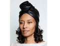 Sheila Moldable Headband-Black Vegan Leather