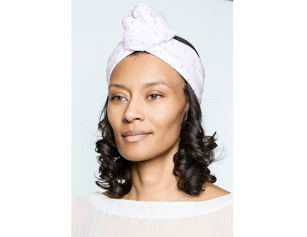 Sheila Moldable Headband-WHITE COTTON CANDY