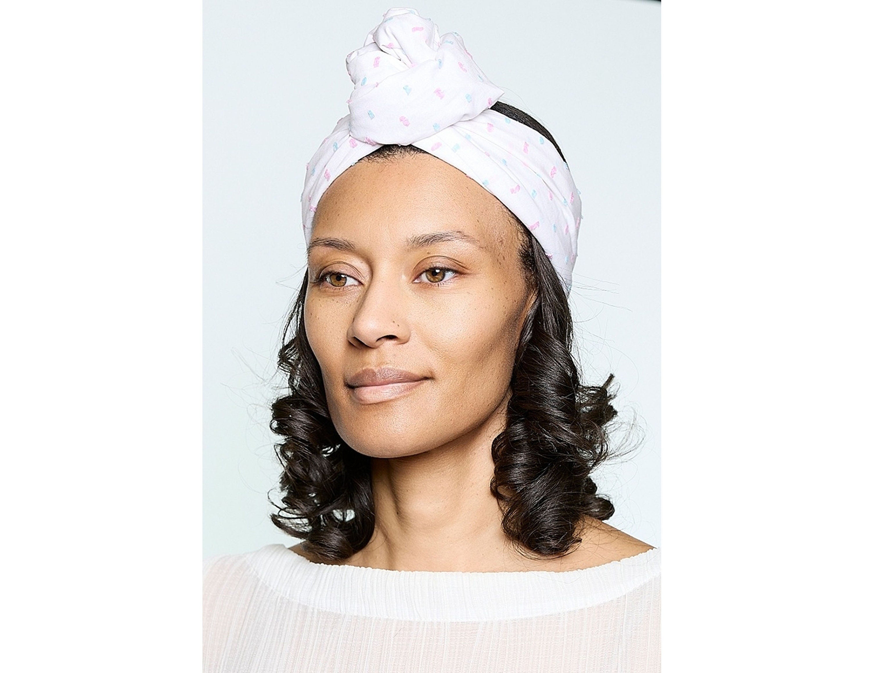 Sheila Moldable Headband-WHITE COTTON CANDY